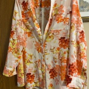 Calvin Klein floral print shirt